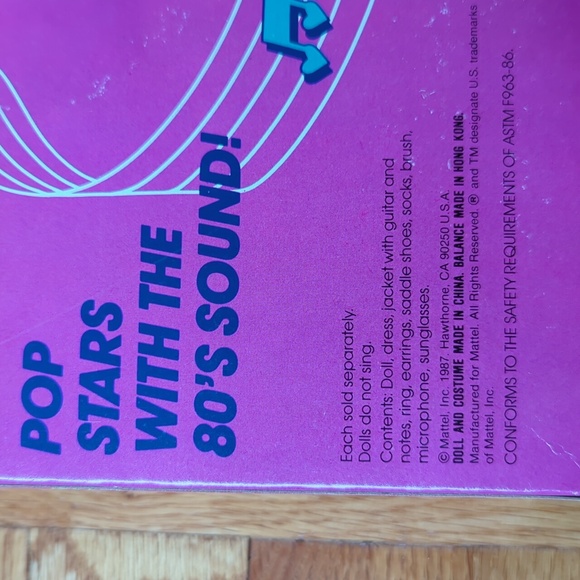 Becky 1987 Barbie and The Sensations- Becky Mattel 4977 - Picture 3 of 14